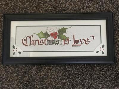 Christmas Calligraphy/Watercolor