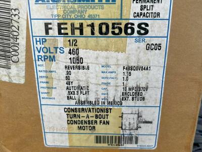 AO Smith FEH1056S Condensor Fan Motor (New)