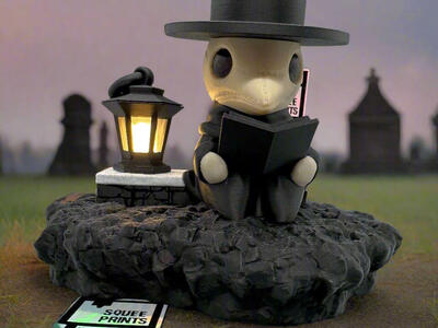 Plague Doctor | Night Light | Lamp | Customizable | 3D Printed