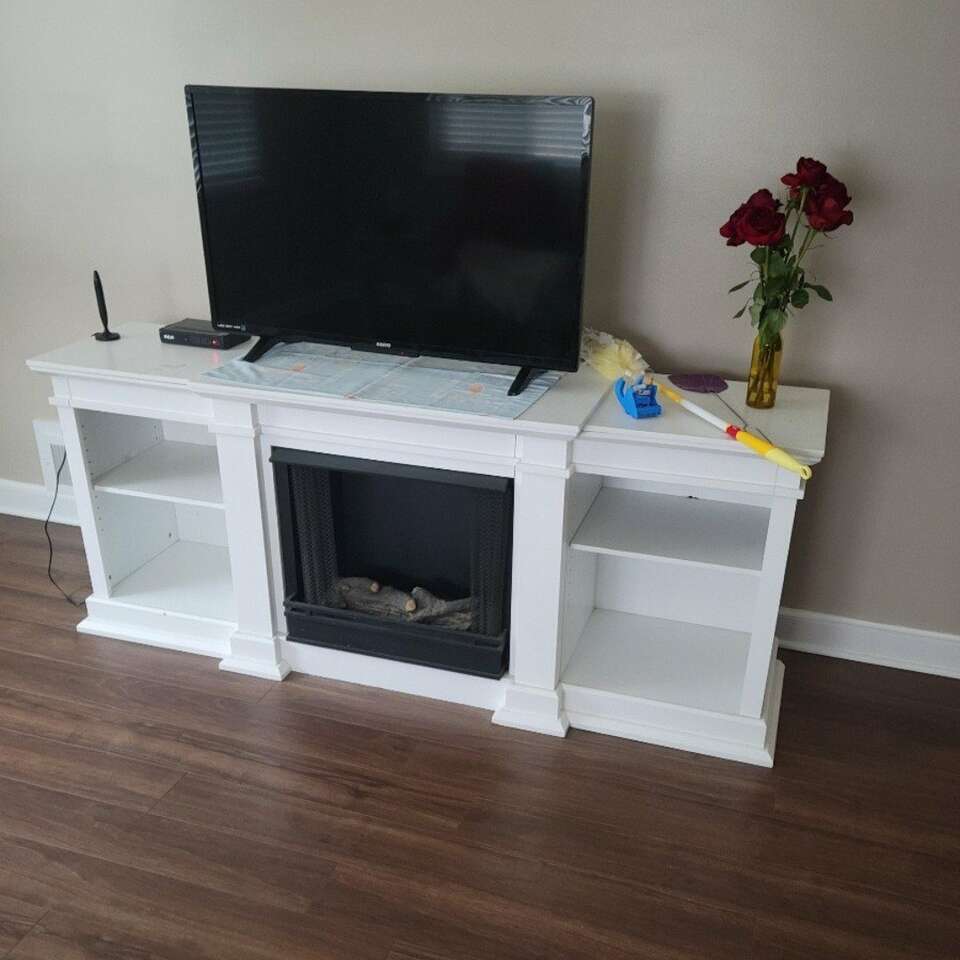 Fake fireplace TV stand FREE
