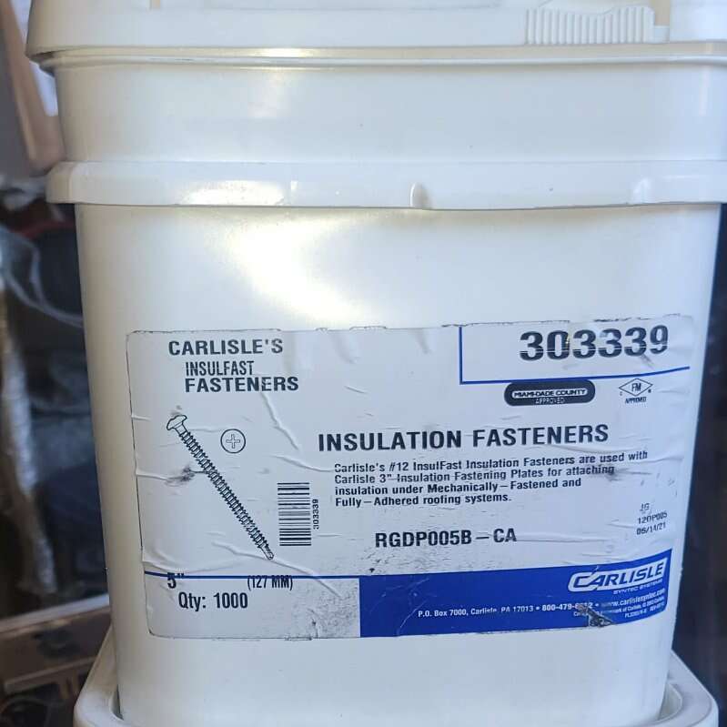 Carlisle's 5" Insulation Fastener 303339 1000ct