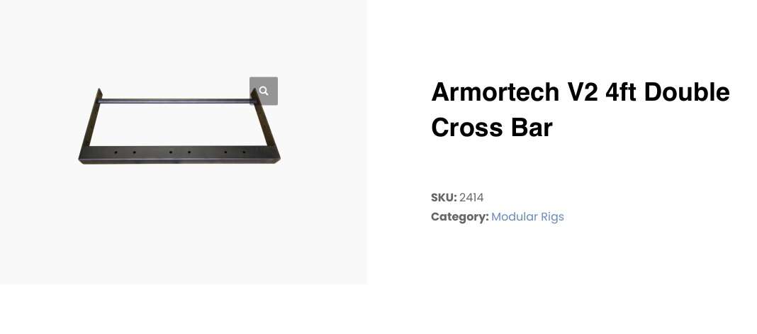 Armortech V2 4ft Double Cross Bar (4 Ava)