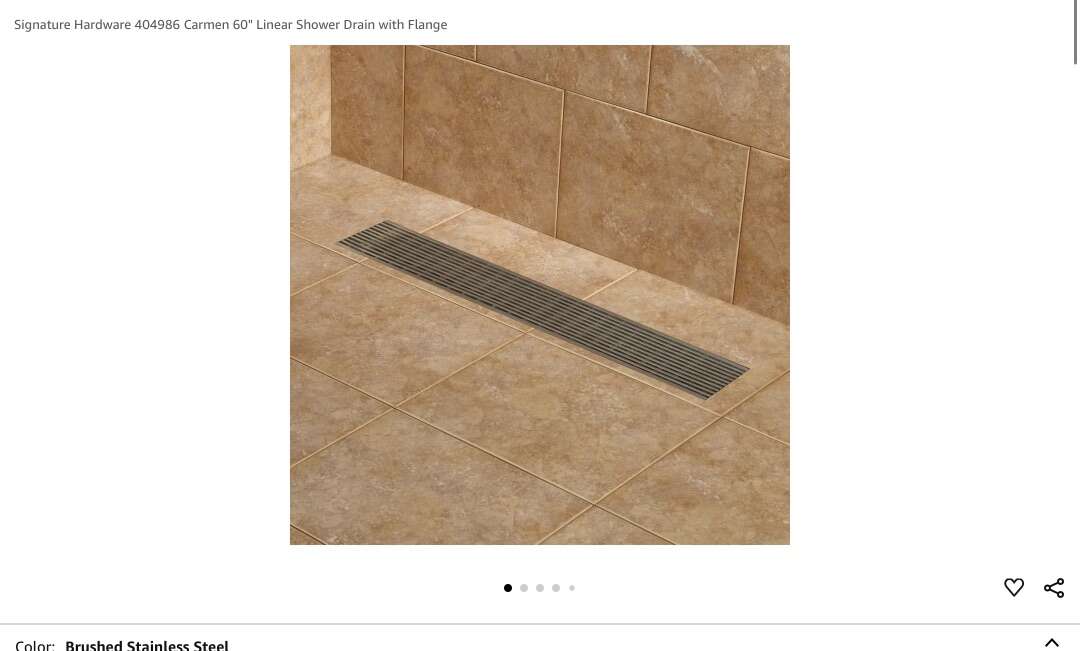 60 Carmen Linear Shower Drain