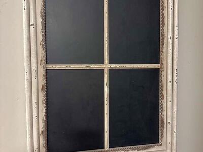 Metal Framed Chalk Board Decor