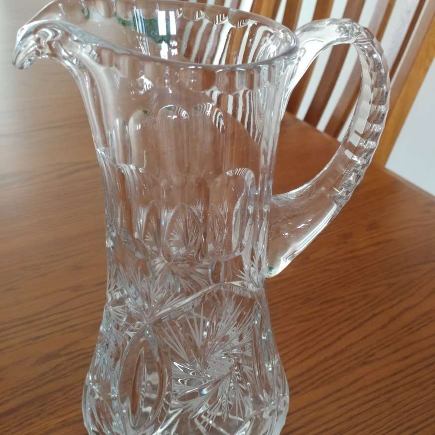 Glass pitcher from Poland
