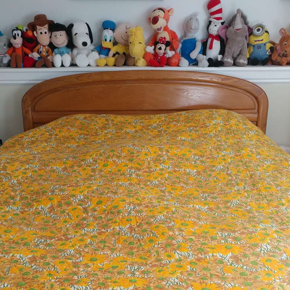 Twin size hand stitched quilt