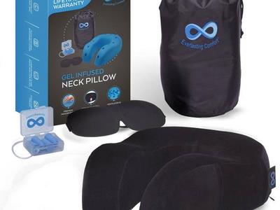 Gel infused neck pillow