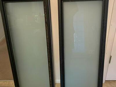 6) frosted 1/2 windows