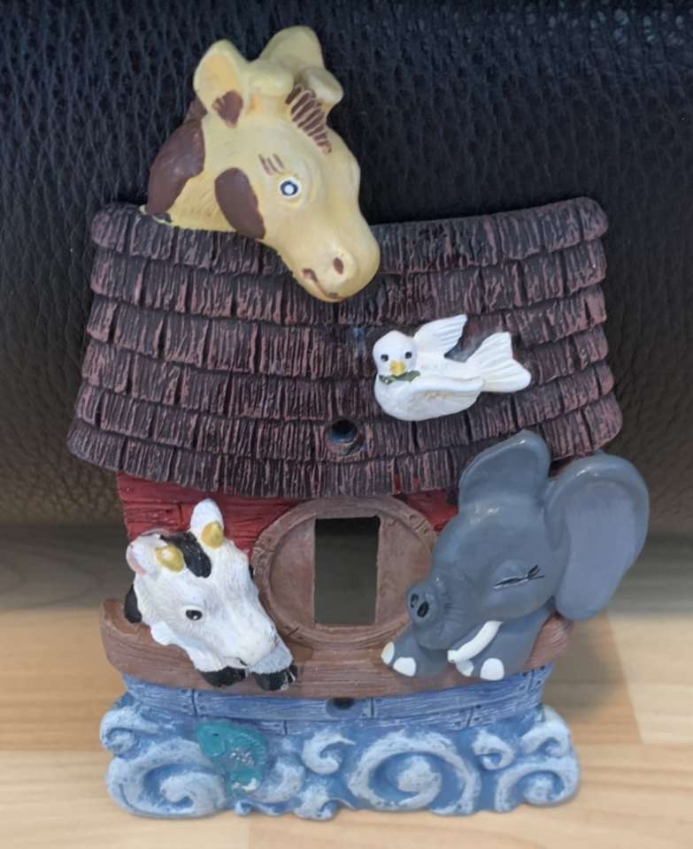 Ceramic Noah’s Ark Light Switch Cover