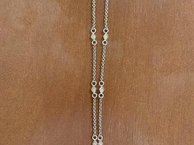 *NEW* Heart Necklace with Diamond Chips