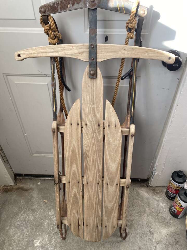 Antique Sled Christmas Decoration