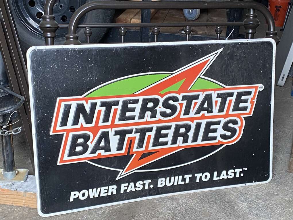 Interstate Battery Sign Mancave Shop Garage