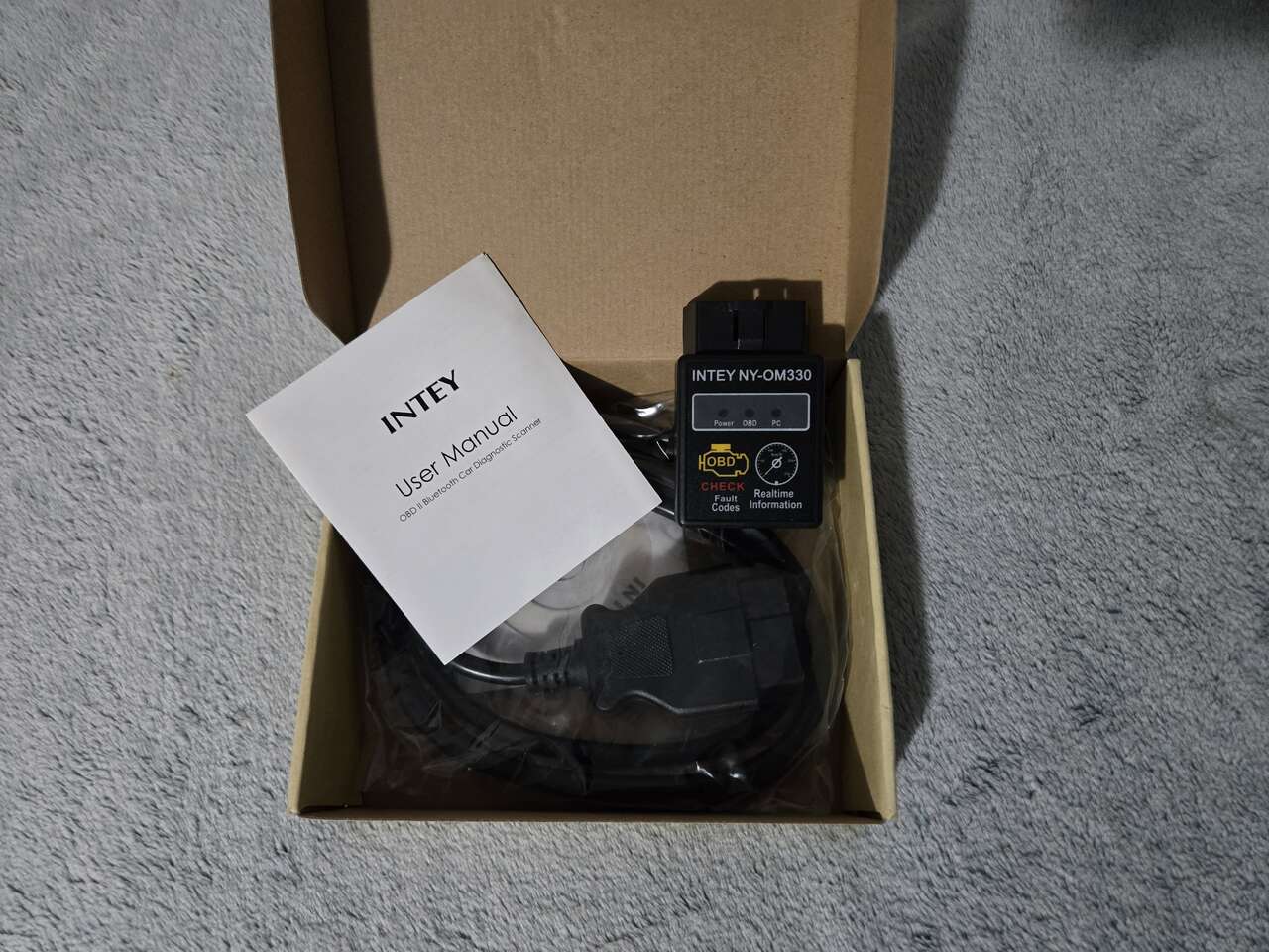 New check engine light tool - Intey OBDII car sensor bluetooth