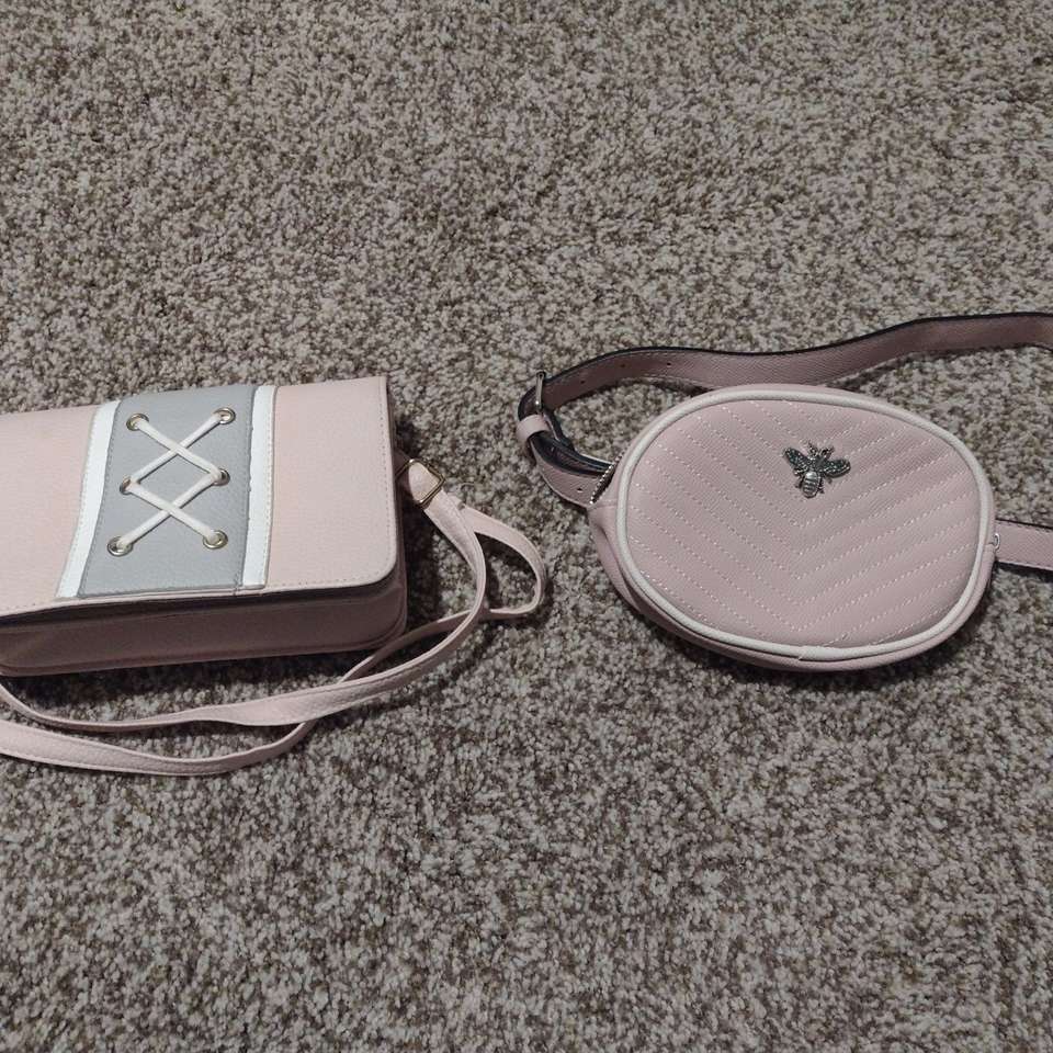 Two pink bags