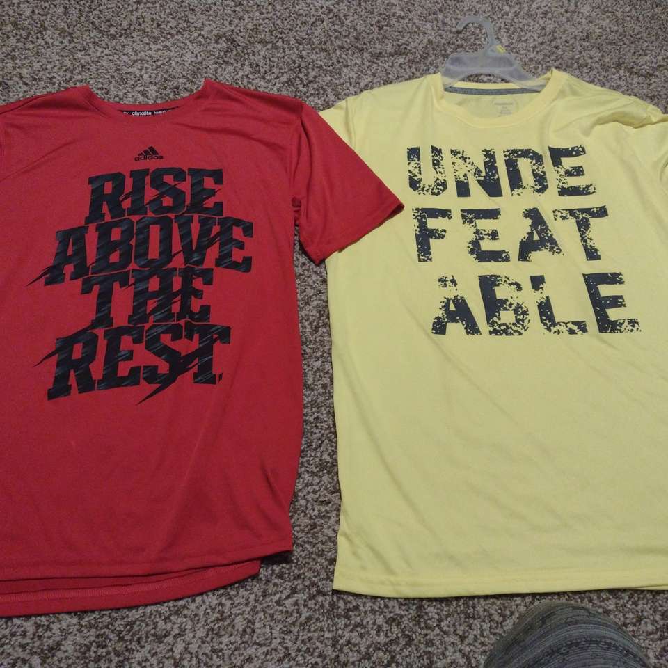 Brand New size 18/20 tech t shirts Reebok/adidas