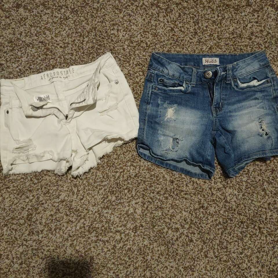 Two pair size 0 women's shorts