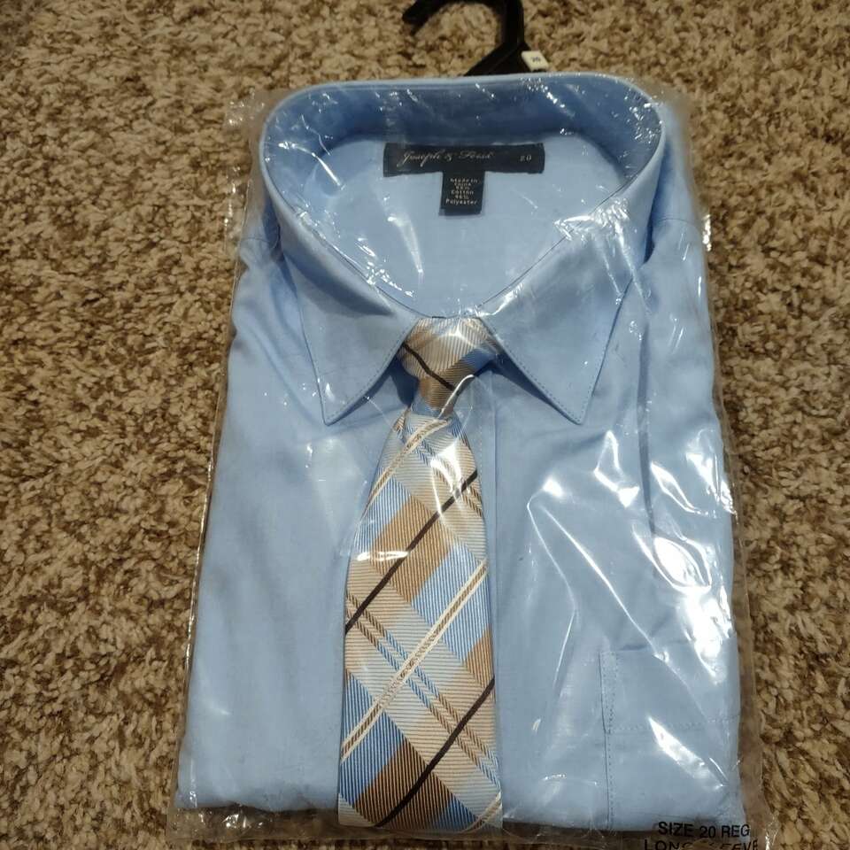 New! Joseph and Feiss Boys dress shirt & tie sz 20