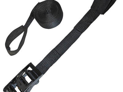 2400' of custom 2' Black Ratchet Straps: 12,000 lb