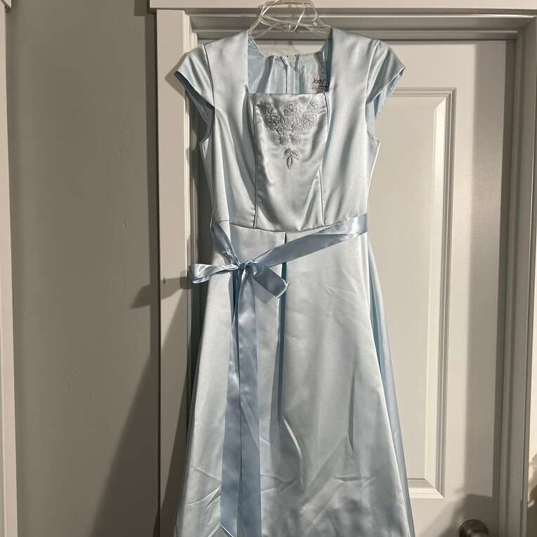 Girls Pastel Blue Dress
