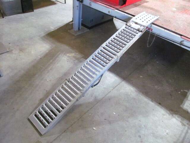 Metal ramp. Motorcycle ramp