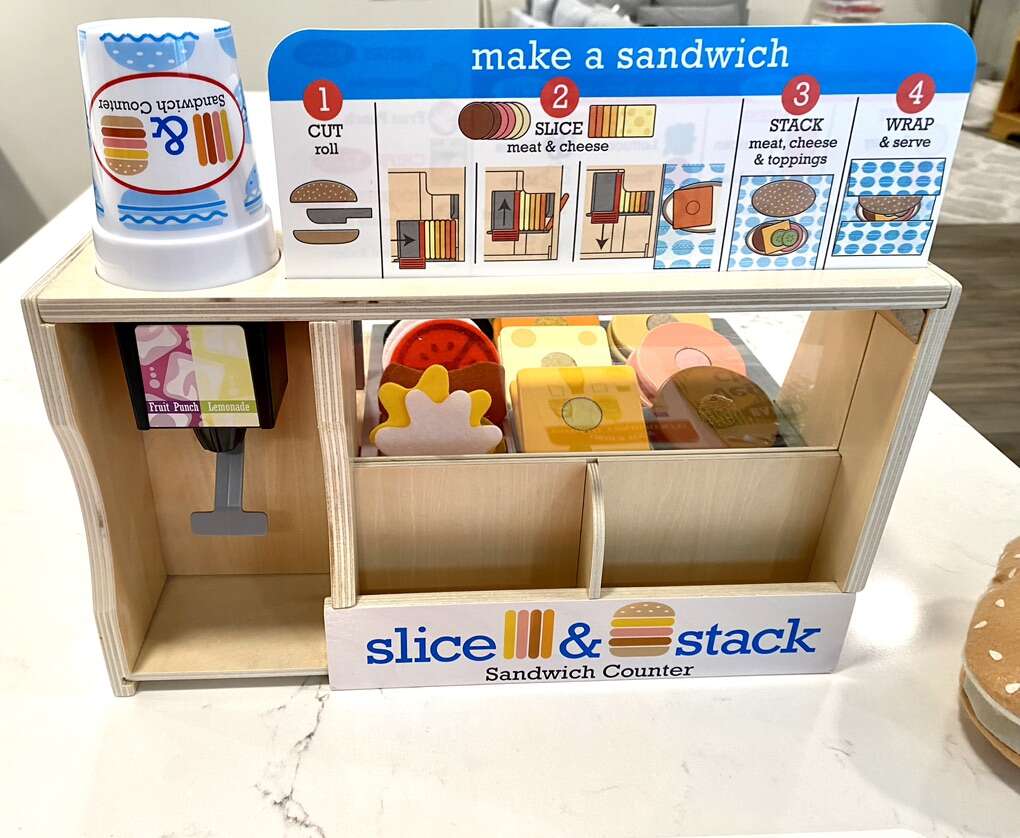 Melissa & Doug Wooden Sandwich Counter, Toys