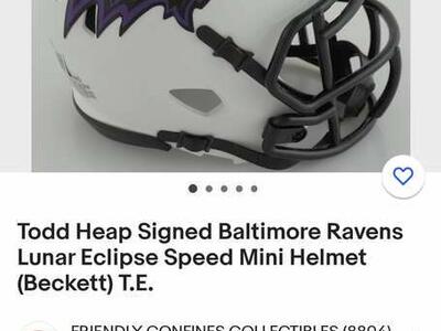 Todd Heap mini helmet