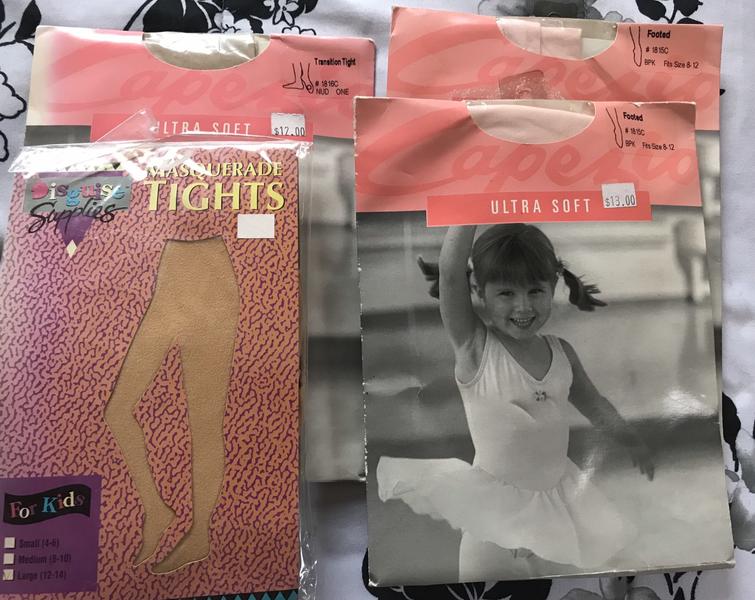 New Girls Transition Or Footed Tights Sz 8-14