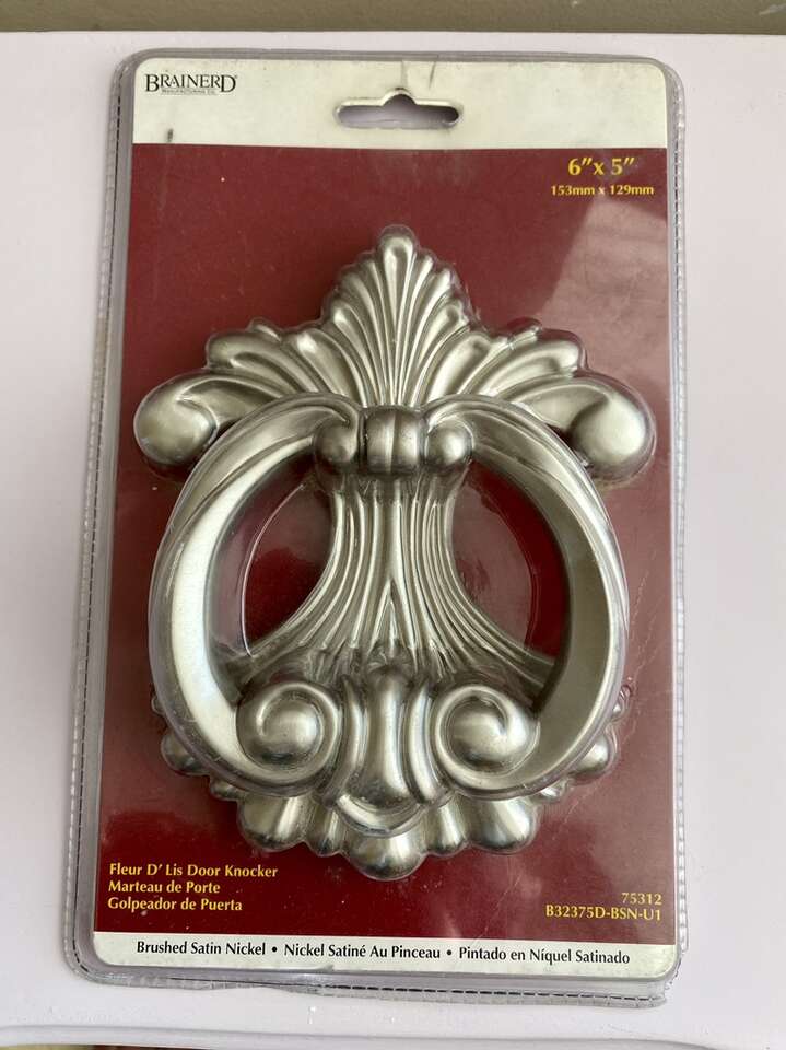 Fleur D' Lis 6x5 Door Knocker-New