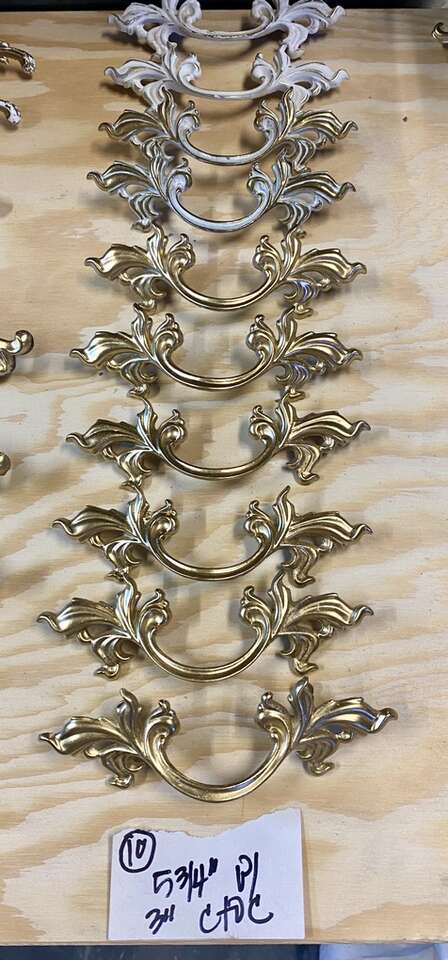 French Provincial Pulls- Prices Vary, Sizes Listed