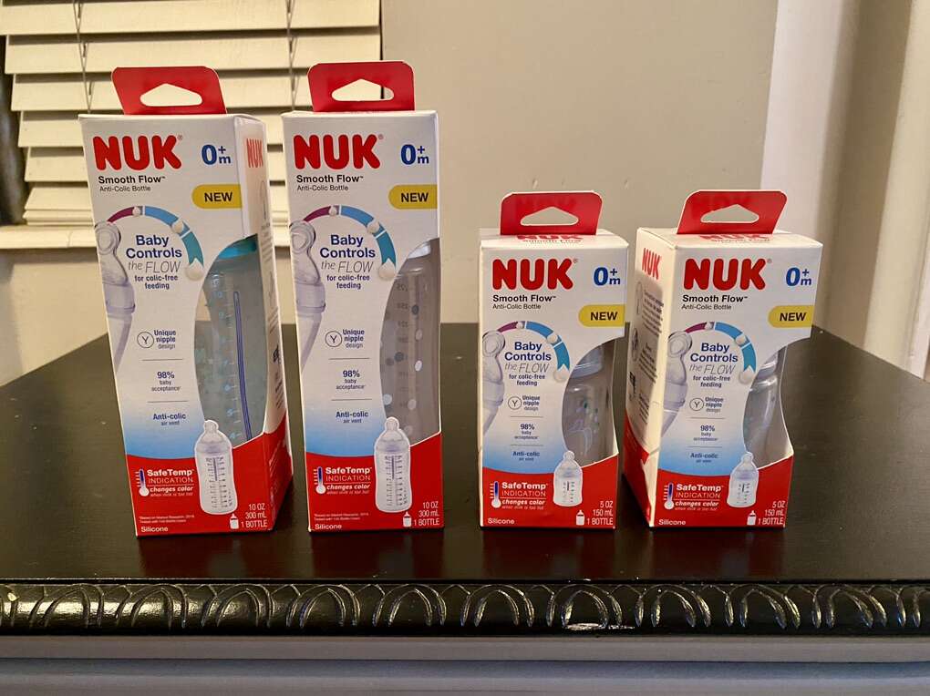 New- NUK Smooth Flow Anti-Colic Bottle, 5 & 10 Oz