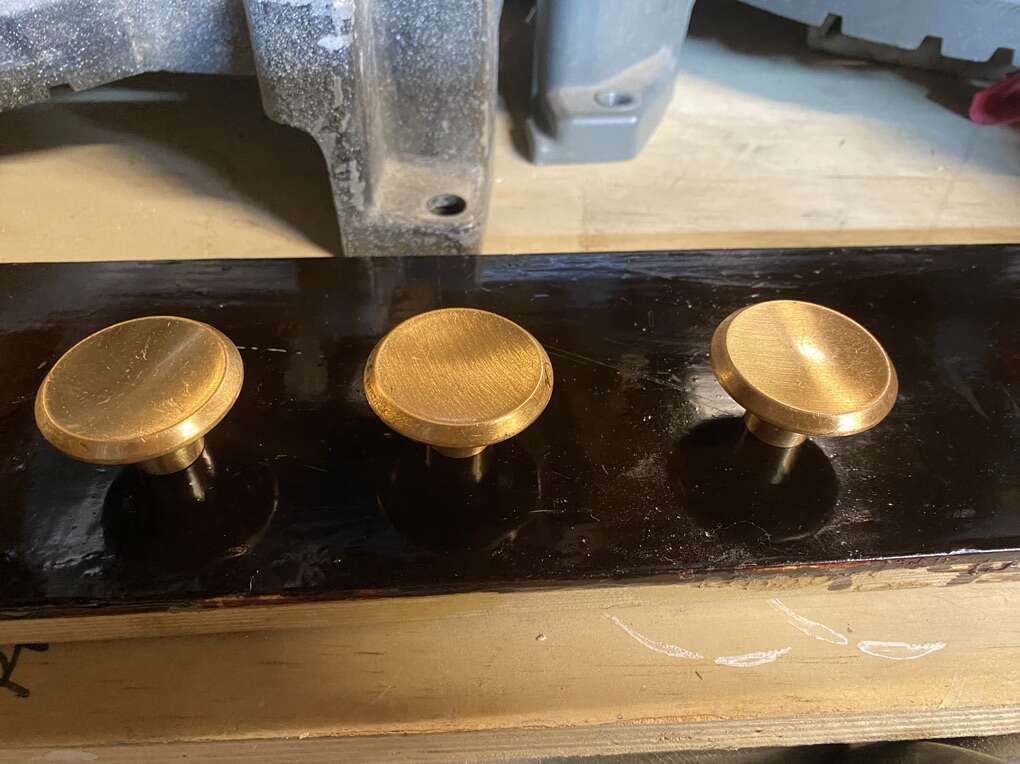 1950's Copper Concave Knobs