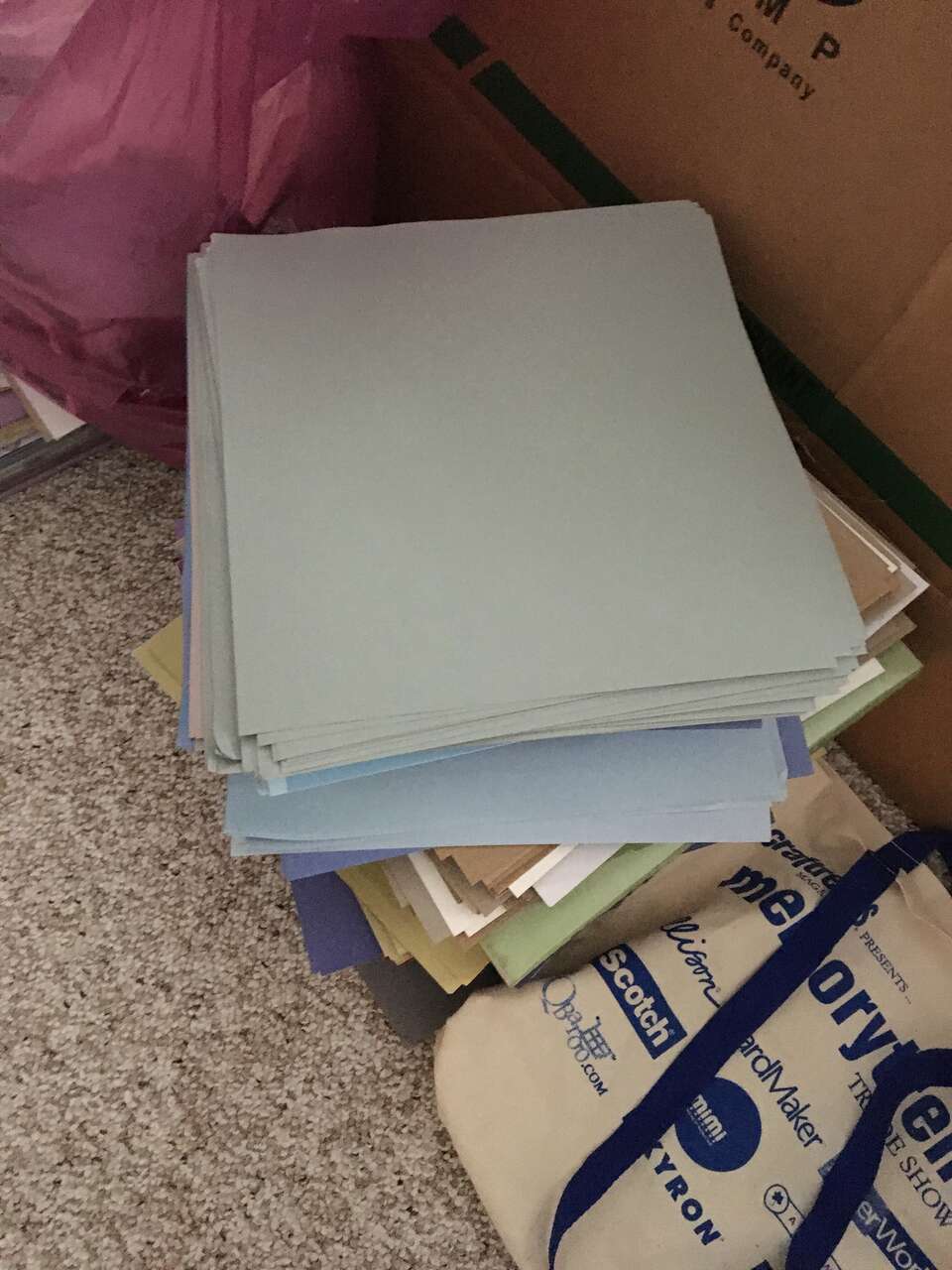 Scrapbooking supplies