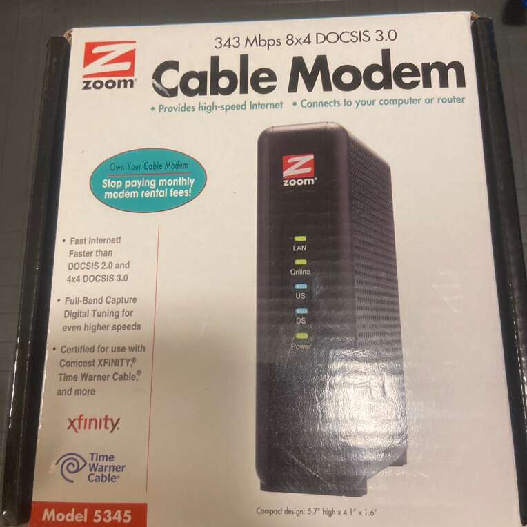 NEW Zoom 5345 DOCSIS 3.0 High-Speed Modem