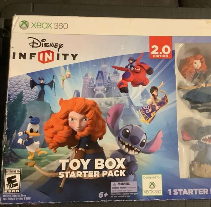 NEW SEALED DISNEY TOY BOX XBOX 360 Stitch x Merida