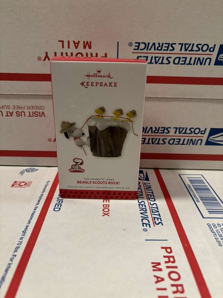 NEW 2013 Hallmark BEAGLE SCOUTS ROCK Snoopy
