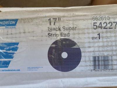 17" black super strip pads Norton