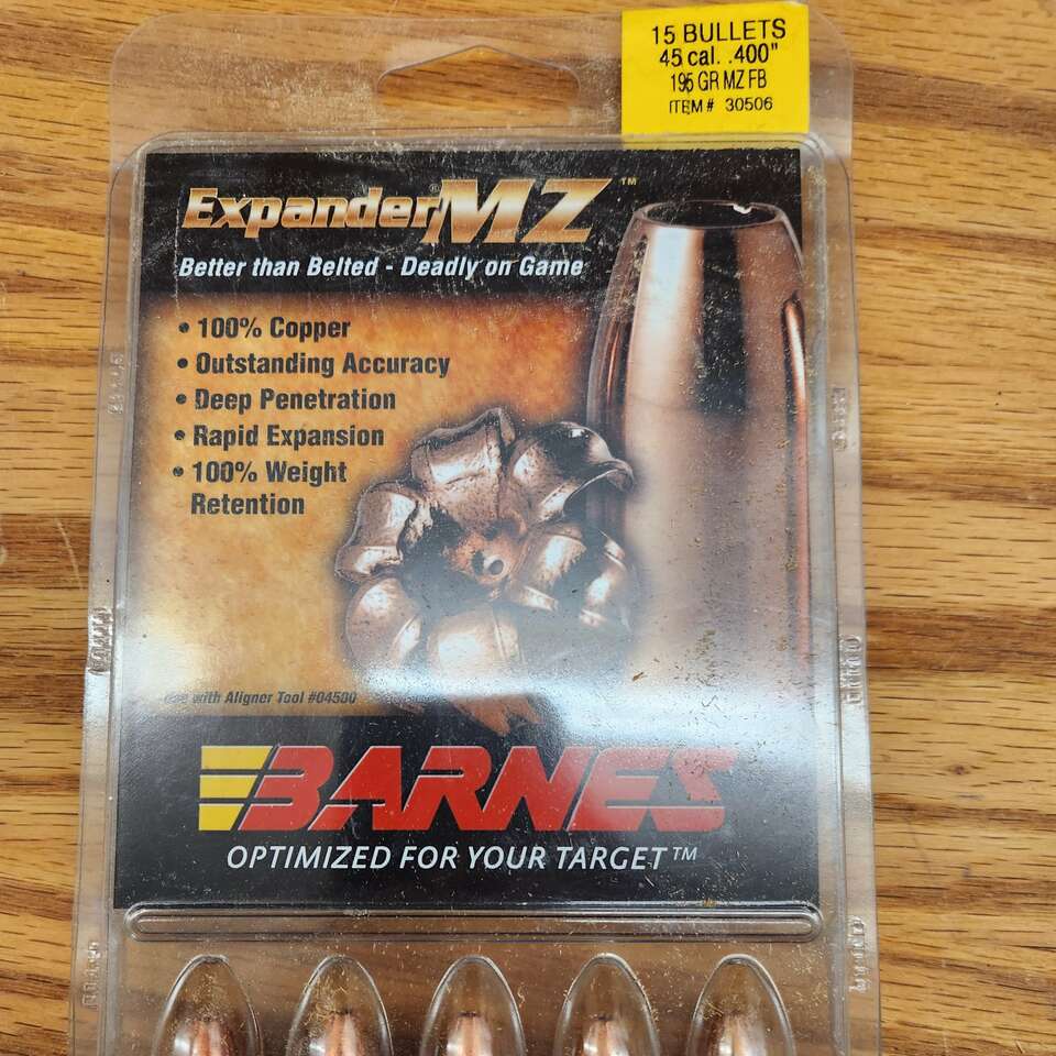 Barnes Expander Hollow Point .45 Caliber Muzzlel