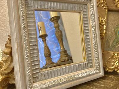 11x11 French Country Farmhouse Accent Mirror