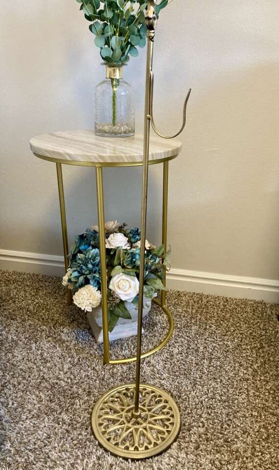 Gold Cast Iron Wreath Hanger