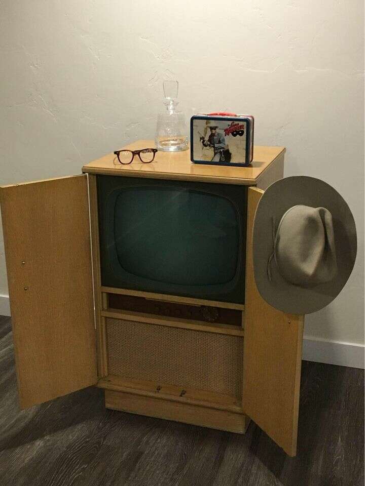 Vintage mid century modern TV