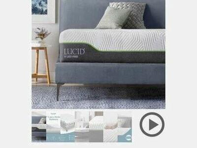 **Estate Sale** Brand New LUCID QUEEN 12 Inch Latex Hybrid Mattress