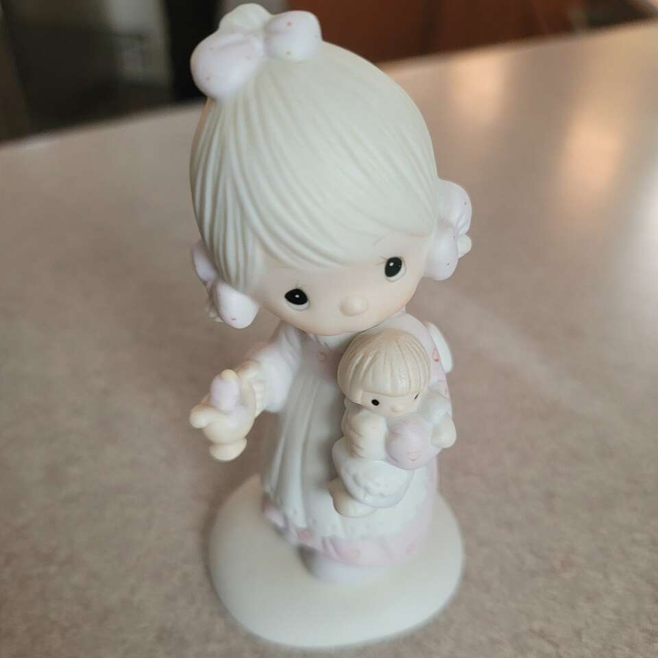 Precious Moments Girl with Doll