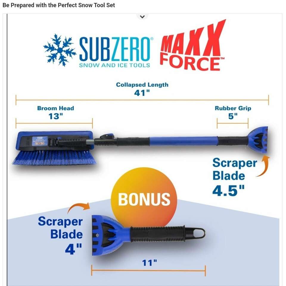 Maxx-Force 58" Glacier Snowbrush w/ Force Scraper