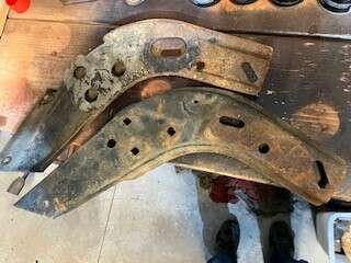 67-68 Pontiac Firebird bumper brackets