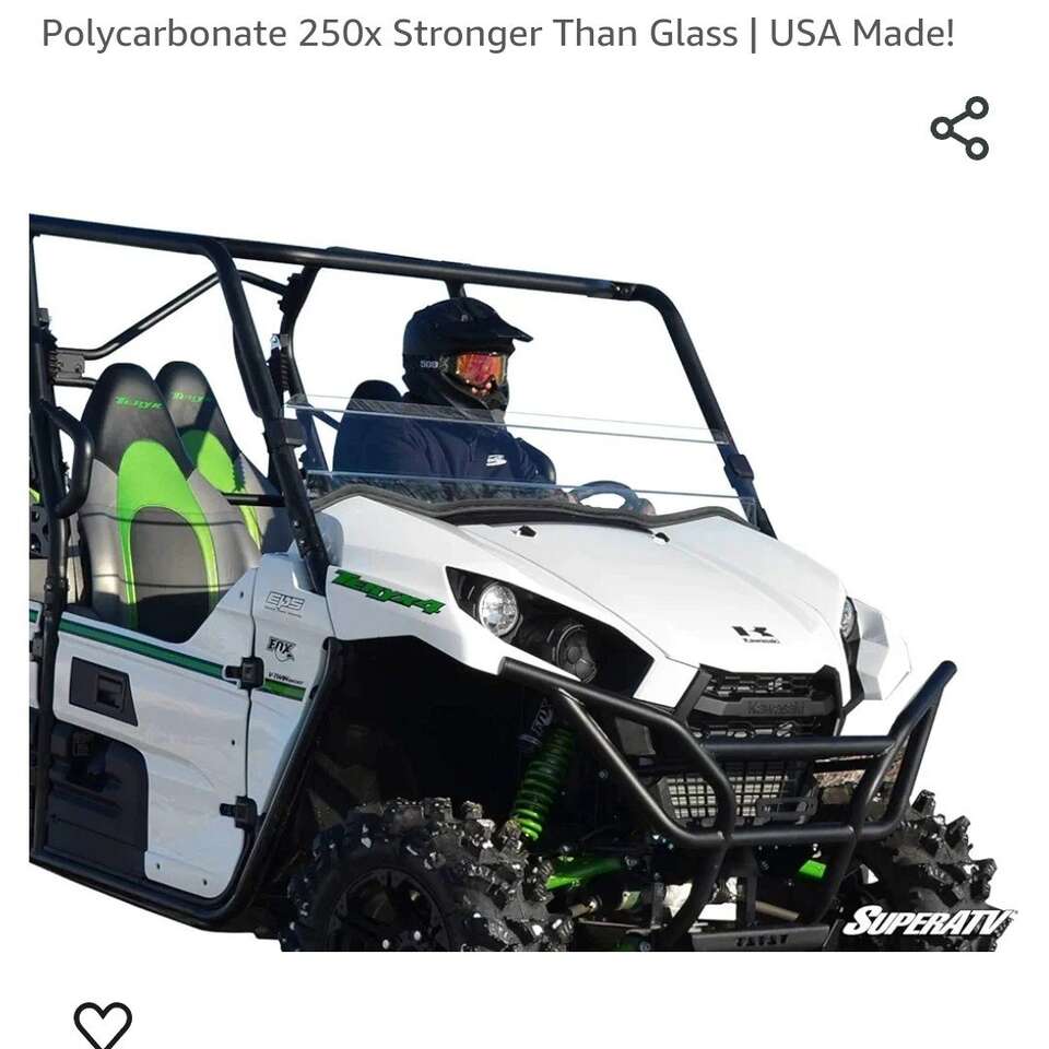 Unopened 2016+ Kawasaki Teryx windshield