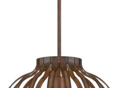 Westinghouse 6372700, Barnwood Finish Farah One-Light Indoor Pendant, Size, Oil Rubbed Bronze