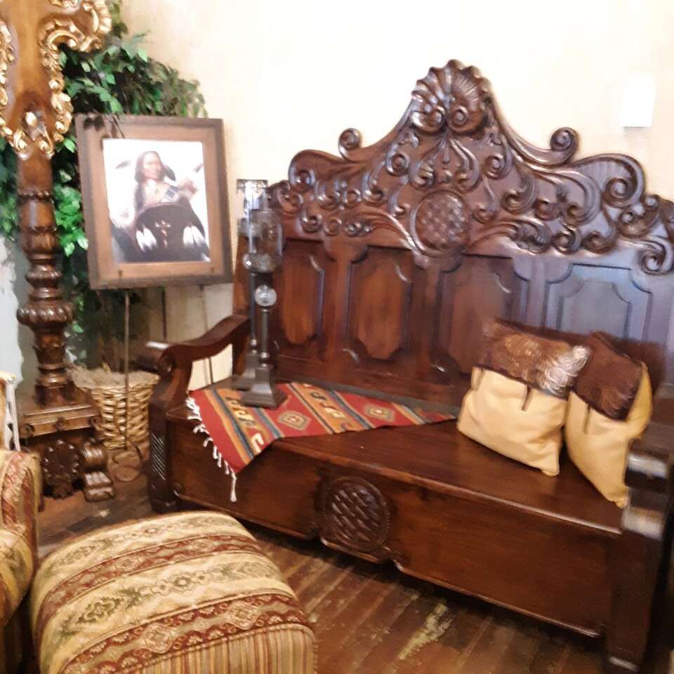 Stunning Hand Carved Bench