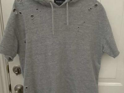 Distressed Look Hoodie