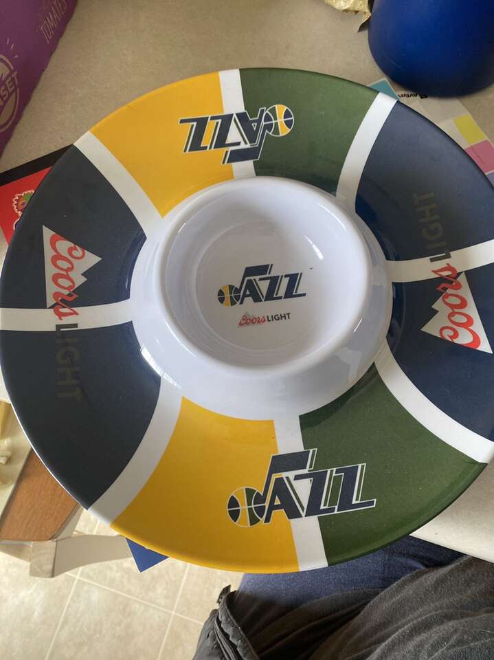Utah Jazz Chip Platter