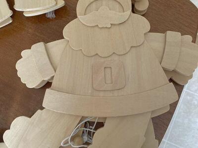 Santa, Reindeer, Toy Soldier Wood Craft